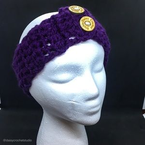Crochet ear warmer headband